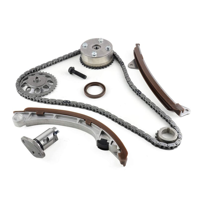 Koomaha Timing Chain VVT Gear Kit Replacement for 2000-2008 Toyota Corolla Matrix Pontiac Vibe 1.8L Part# 917-257 13050-22010 13050-0D010 - Image 2